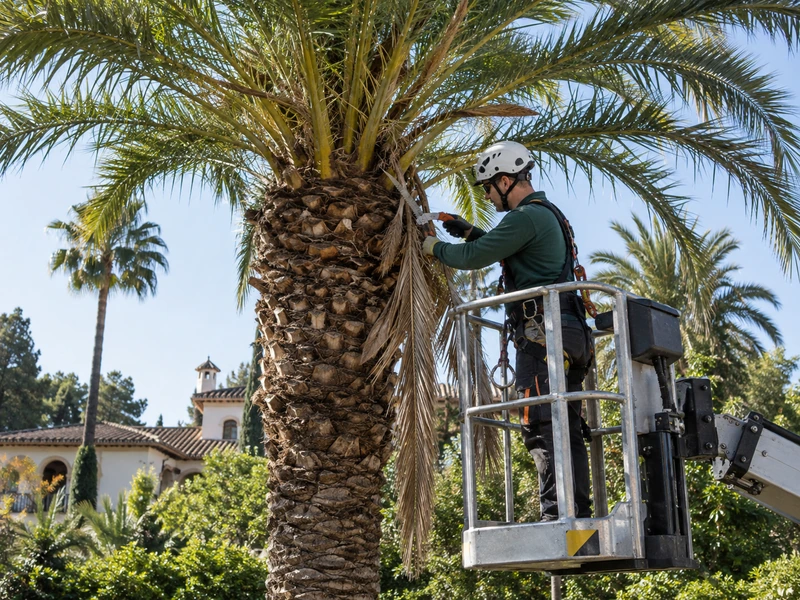 Cuando Podar las Palmeras y Como Evitar el Picudo Rojo por la empresa de jardineros de Sevilla